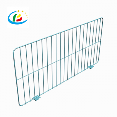 Custom manufacture powder coated/galvanized mesh racking snap in wire divider