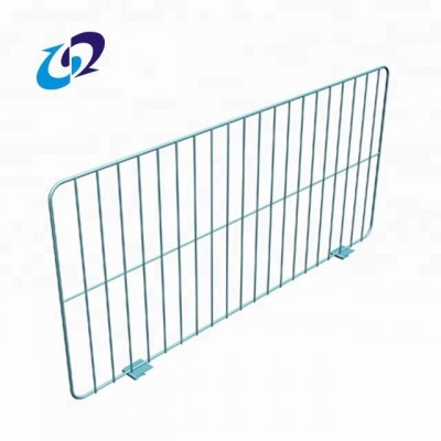 Warehouse galvanized steel mesh decking wire snap in divider