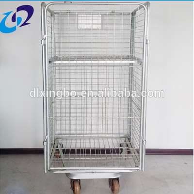 Heavy duty industrial trolleys wheels steel container