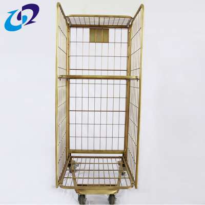 European folding galvanized pack and roll trolley cart manufacturers