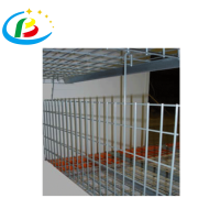 Decorative metal wire mesh shelf dividers for wire decking